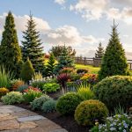 ogród z iglakami sztuka kompozycji